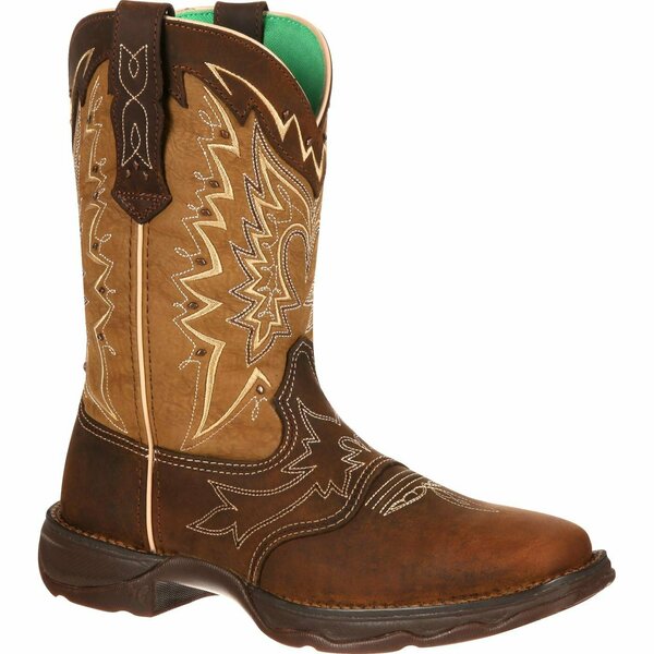 Durango Lady Rebel by Let Love Fly Western Boot, NICOTINE/BROWN, M, Size 9 RD4424